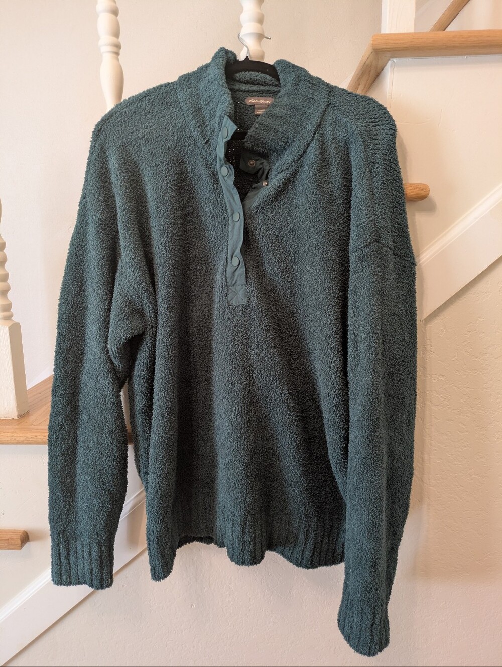 Eddie Bauer - Women's Green Slouchy Oversized Pullover Sweater - Size L